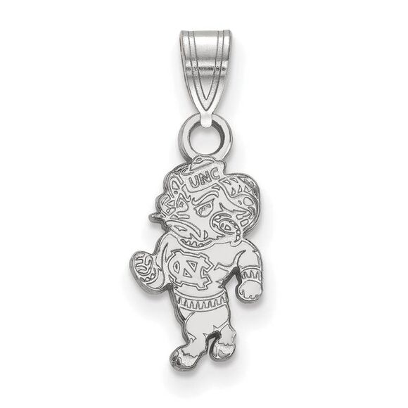 14k White Gold North Carolina Small Pendant